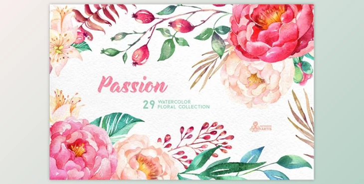 Download Passion. Flowers Collection By OctopusArtis (PNG, JPG)