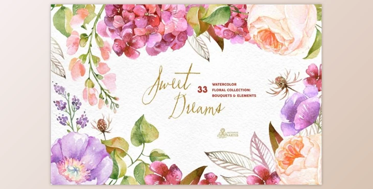 Download Sweet Dreams. Floral Collection By OctopusArtis (PNG, JPG)