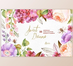 Download Sweet Dreams. Floral Collection By OctopusArtis (PNG, JPG)