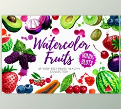 Download Watercolor Fruits Vol. 3 By Graphobia (PNG, PSD)