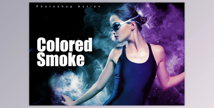 Download Colored Smoke Photoshop Action By ScaryClown (ABR, TXT, ATN)