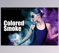 Download Colored Smoke Photoshop Action By ScaryClown (ABR, TXT, ATN)