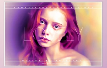 Download Lovely Oil Painting <span class='badge badge-warning'>Effect</span> By ShutterPro (Atn, Abr, Psd, Jpg, Pdf)