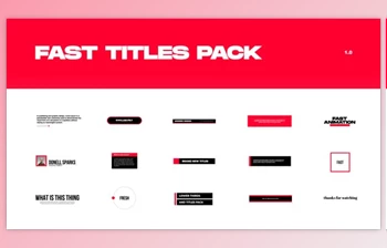 Download Fast <span class='badge badge-warning'>Titles</span> Pack (<span class='badge badge-warning'>Videohive</span> 32602896) - AE Project