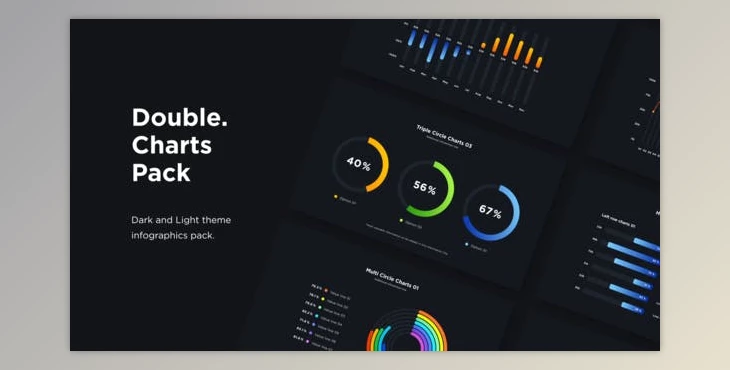 Download Double - Infographics Charts Pack (Videohive 32667091) - AE Project