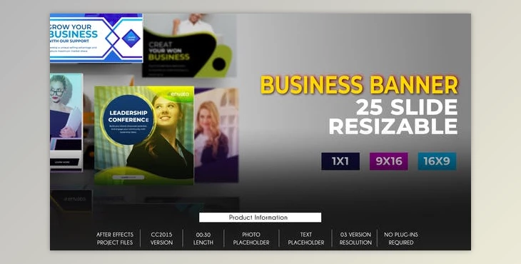 Download 25 Business Banner Ad B80 (Videohive 32651312) - AE Project