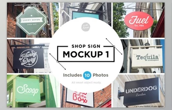 Download <span class='badge badge-warning'>Shop</span> sign mockup 1 By Itsmesimon