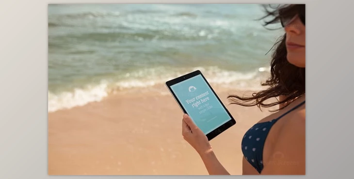 Download Beach Mockup Bundle – 6 Premium PSDs By ScenicScreens