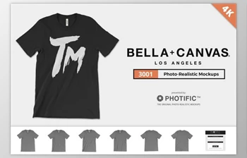 Download Bella Canvas 3001 T-Shirt <span class='badge badge-warning'>Mockups</span> By Photific
