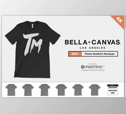 Download Bella Canvas 3001 T-Shirt Mockups By Photific