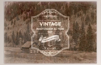 Download Vintage <span class='badge badge-warning'>Effect</span> Photoshop Action Set By Twinbrush Image Forge