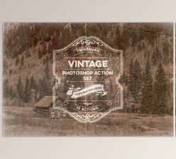 Download Vintage Effect Photoshop Action Set By Twinbrush Image Forge