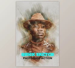 Download Quick Sketch Photoshop Action By mrikhokon (ABR, PAT, ATN)