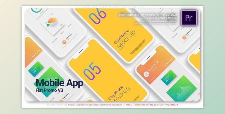 Download Mobile App Flat Promo V3 (Videohive 32678117)