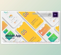 Download Mobile App Flat Promo V3 (Videohive 32678117)