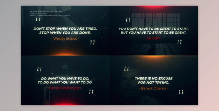 Download Motivational Quotes Opener (Videohive 32527423) - PR Project