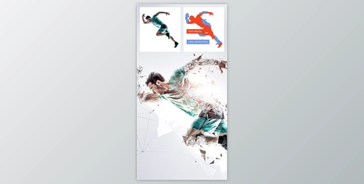 Download Geometric Decomposition Photoshop Action By 315700