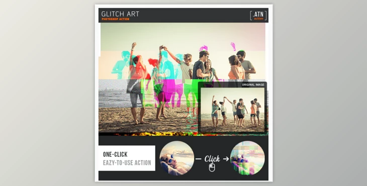 Download Glitch Art Photoshop Actions By Laglanz