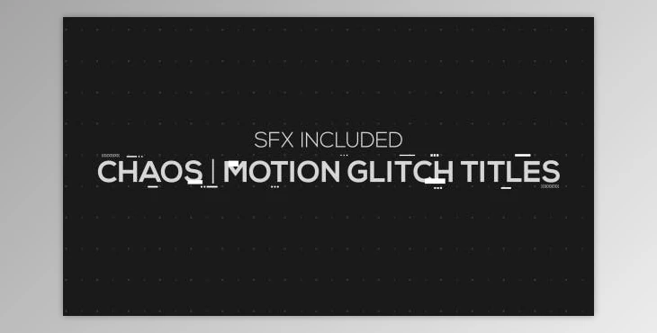 Download Chaos - Motion Glitch Titles (Videohive 19406508) - AE Project