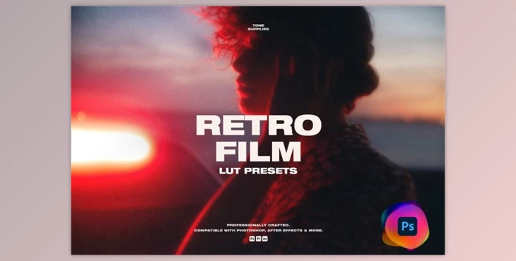 Download Retro Film LUT Presets Photoshop By TONE SUPPLIES