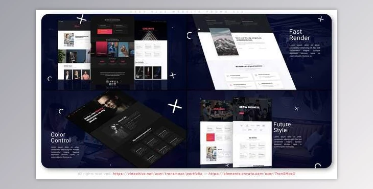 Download Deep Blue Website Promo Z13 (Videohive 32695482) - AE Project