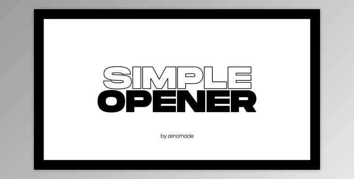 Download Simple Opener (Videohive 32719128) - AE Project