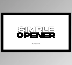 Download Simple Opener (Videohive 32719128) - AE Project