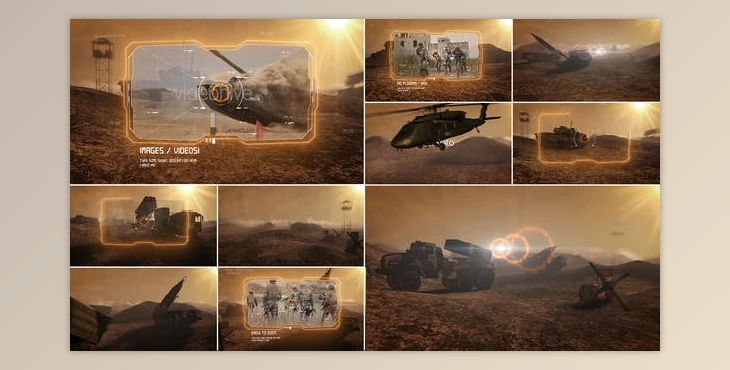Download Desert War slideshow (Videohive 24477262) - AE Project
