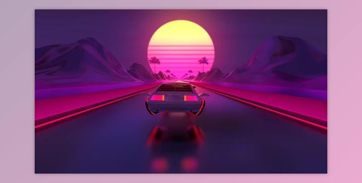 Download Cyberpunk Car Flying Background (Videohive 32385238) - AE Project