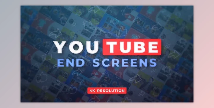 Download YouTube End Screens 4K v.2 (Videohive 32809059) - AE Project