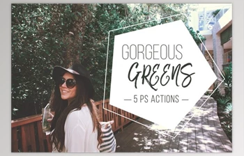 Download Gorgeous Greens PS Action <span class='badge badge-warning'>Set</span> By Ashley Alexandra Design