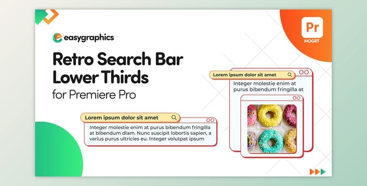 Download Retro Search Bar Lower Thirds for Premiere Pro (Videohive 32806614)