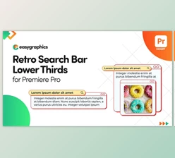 Download Retro Search Bar Lower Thirds for Premiere Pro (Videohive 32806614)