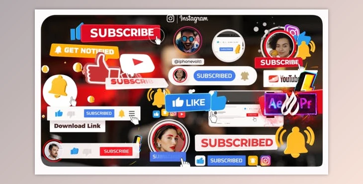 Download YouTube Subscribe (Videohive 32070882) - AE Project