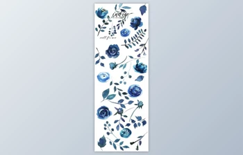 Download Indigo <span class='badge badge-warning'>Blue</span> Watercolor Flowers Set By whiteheartdesign (PNG, JPEG)