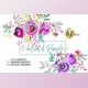 Download Mint and Purple Watercolor Flowers By whiteheartdesign (PNG)