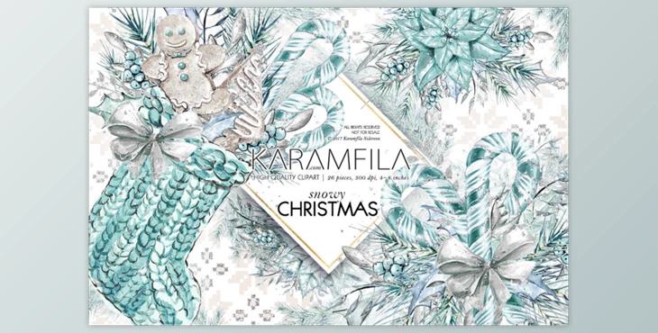 Download Silver Christmas Clipart By Karamfila