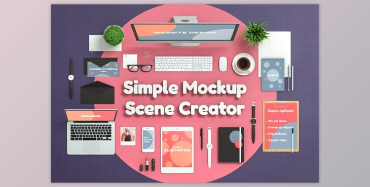 Download Simple Mockup Scene Creator By Aedon Design