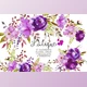 Download Violet Purple Watercolor Flowers By whiteheartdesign (JPEG, PNG)