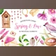 Download Watercolor Spring & Love Set By LarysaZabrotskaya (PNG)