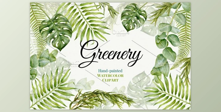 Download Wedding Watercolor Greenery By Mary (PNG)