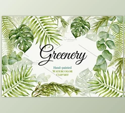 Download Wedding Watercolor Greenery By Mary (PNG)
