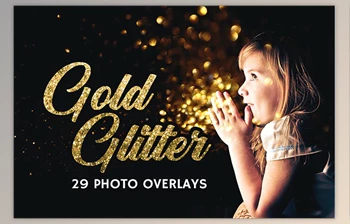 Download 29 Gold <span class='badge badge-warning'>Glitter</span> Photo Overlays By bundlecat (JPG)