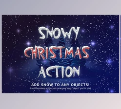 Download Snowy Christmas Action By Alkinos (TXT, JPG, PAT, PNG, ATN)