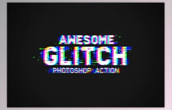 Download Glitch <span class='badge badge-warning'>Photoshop</span> Action By buzzAart (ATN)