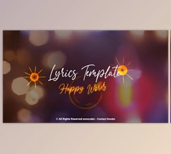 Download Lyrics Template Happy Words (Videohive 32336687) - AE Project