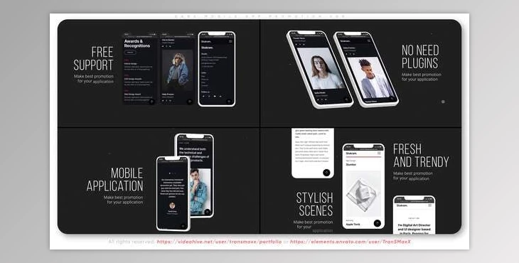 Download Dark Mobile App Promotion V05 (Videohive 32858830) - AE Project