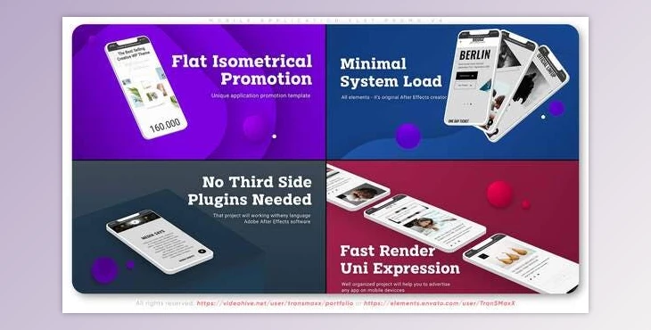 Download Mobile Application Flat Promo V4 (Videohive 32732365) - AE Project