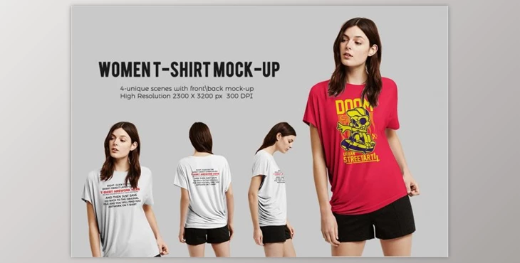 Download Women T-shirt Mock-up By Mock-up Store