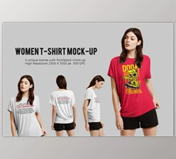 Download Women T-shirt Mock-up By Mock-up Store
